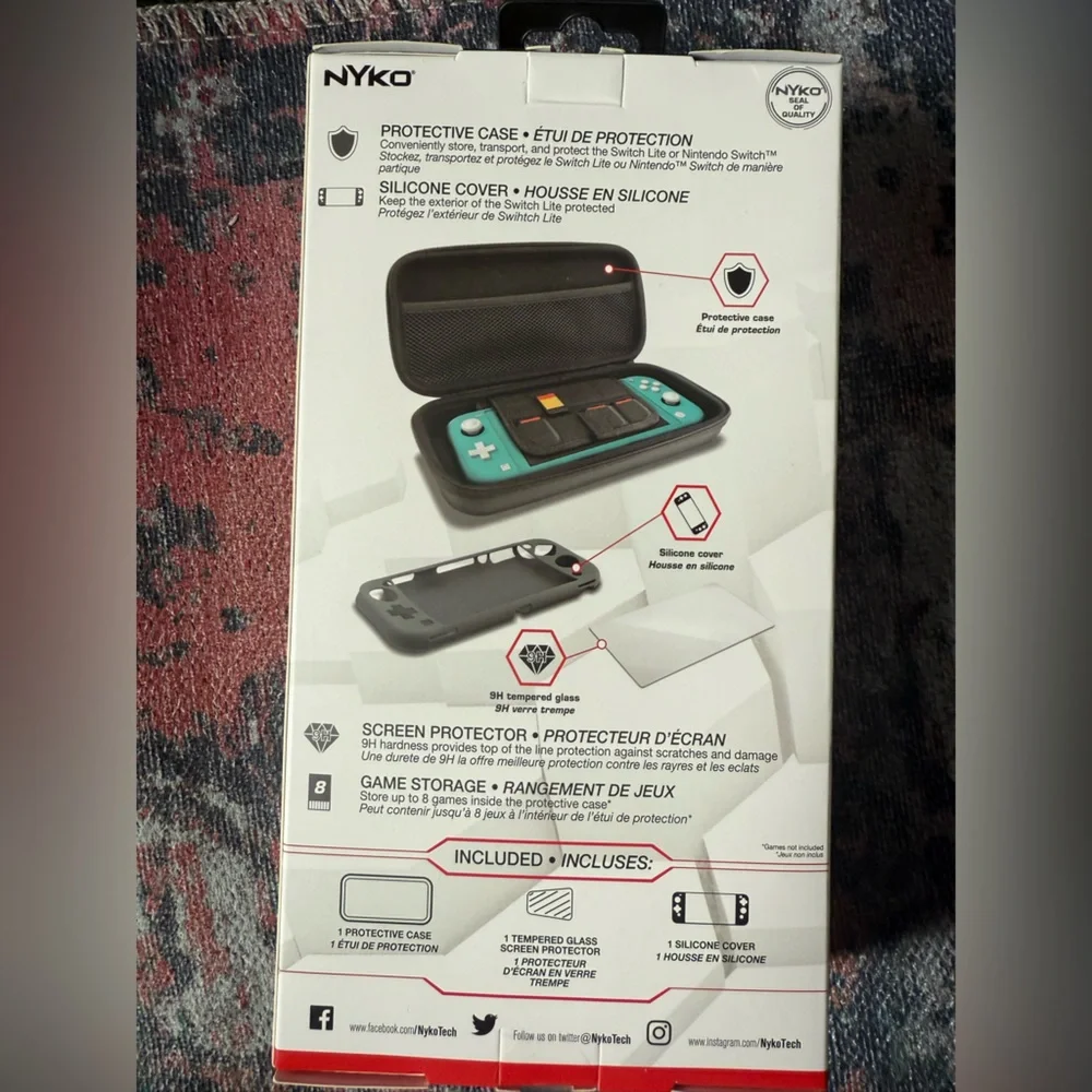 Black Travel Kit for Nintendo Switch Lite - NIB - Sealed